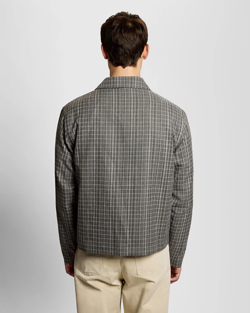 Lyle & Scott Leichtes Herren-Overshirt mit Karomuster | Lack