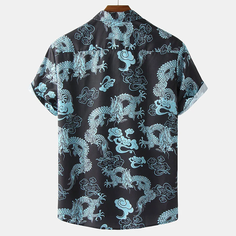 Stilvolles Herren Kurzarm Hemd mit Blumen Design