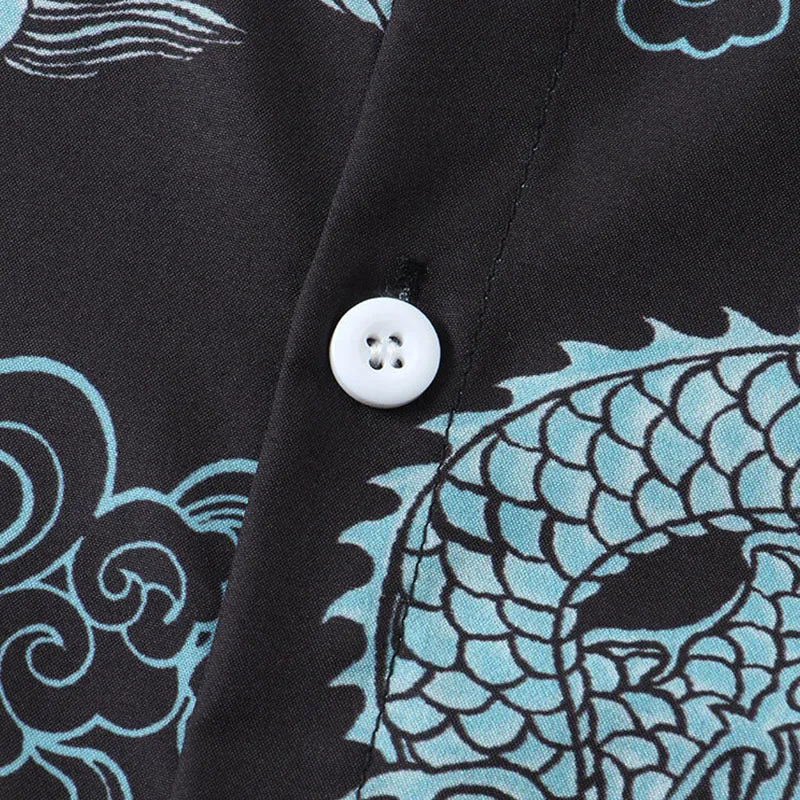 Stilvolles Herren Kurzarm Hemd mit Blumen Design