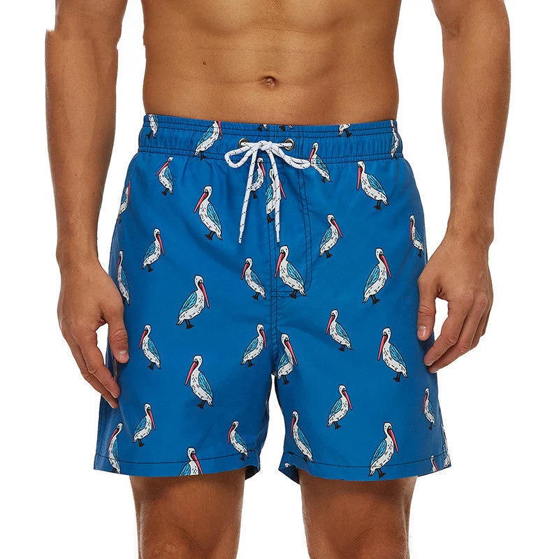 Beach Shorts Herren Five-point blau Trunks