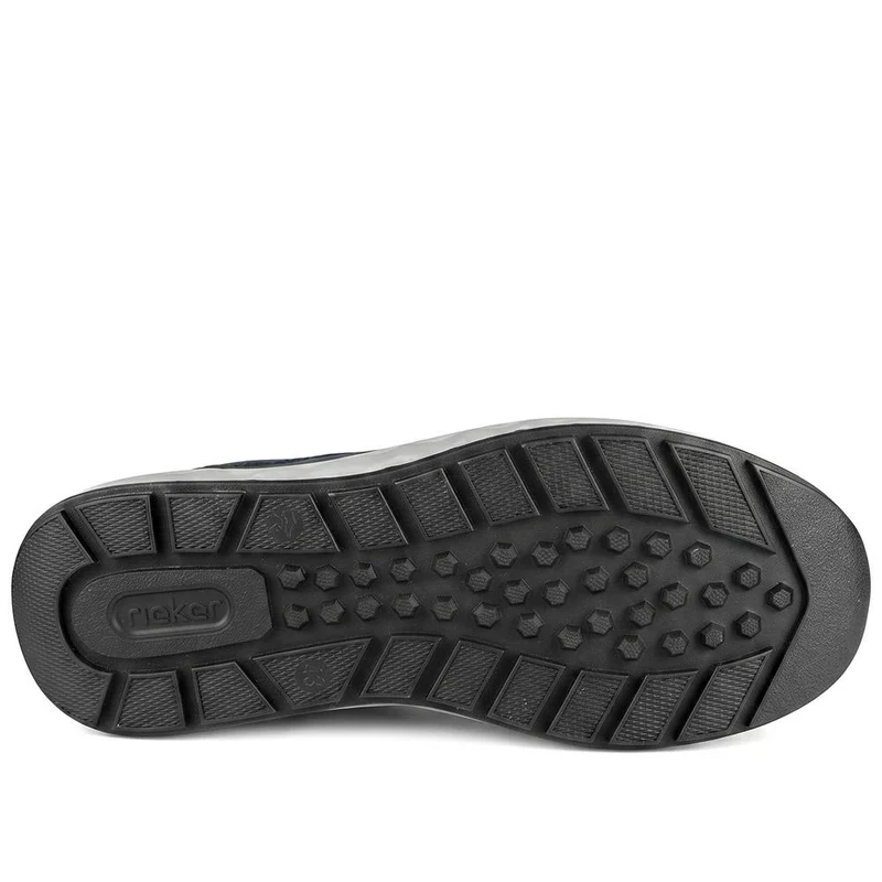 Rieker Extra Wide Zip & Lace Trainers - RKR44509 / 329 909 - Navy