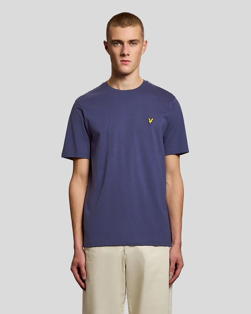 Lyle & Scott Herren-T-Shirt aus Baumwolle mit Rundhalsausschnitt | Dunkelblau