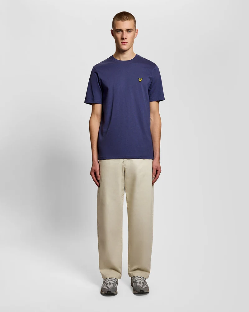 Lyle & Scott Herren-T-Shirt aus Baumwolle mit Rundhalsausschnitt | Dunkelblau