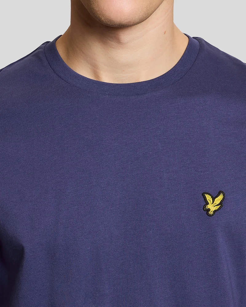 Lyle & Scott Herren-T-Shirt aus Baumwolle mit Rundhalsausschnitt | Dunkelblau
