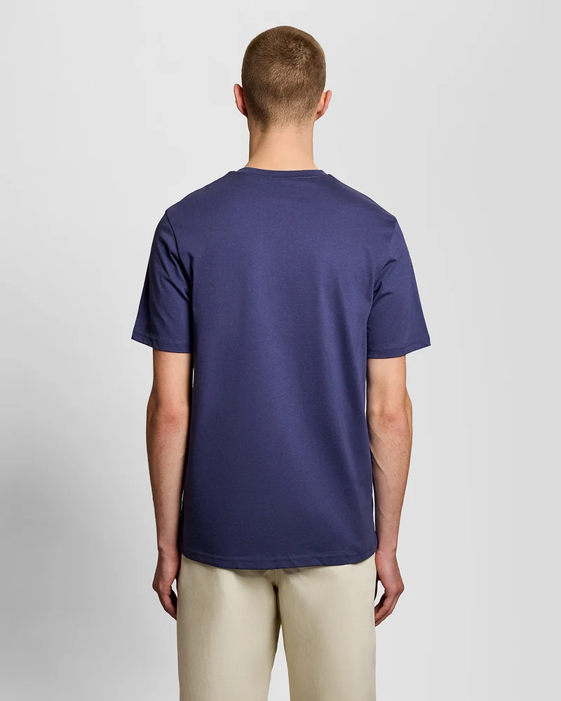 Lyle & Scott Herren-T-Shirt aus Baumwolle mit Rundhalsausschnitt | Dunkelblau