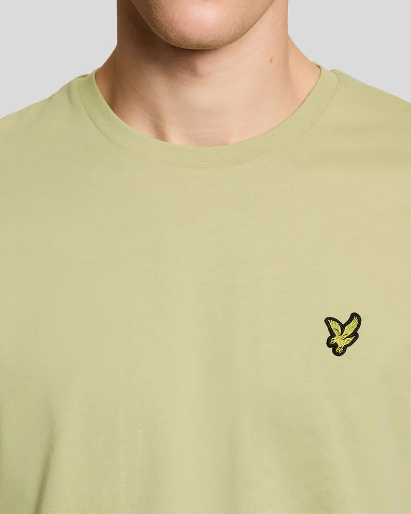 Lyle & Scott Herren-T-Shirt aus Baumwolle mit Rundhalsausschnitt | Kräutergrün