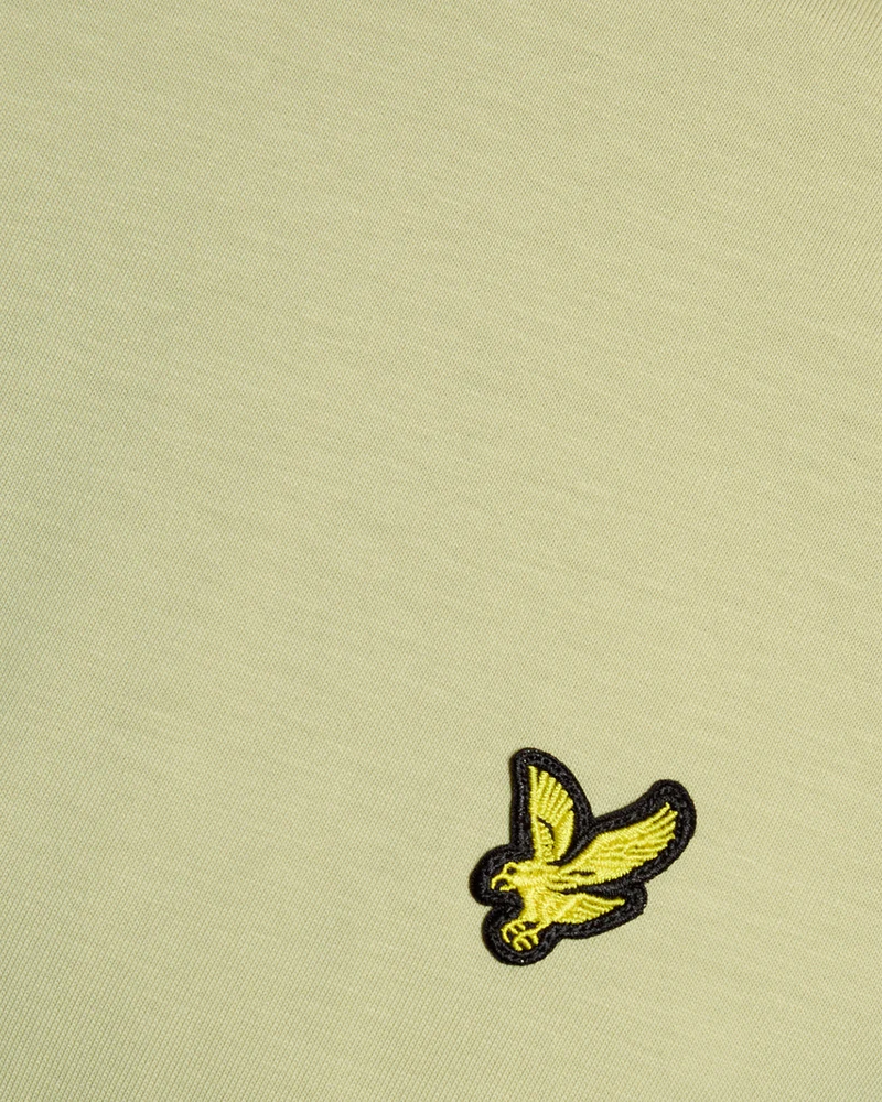 Lyle & Scott Herren-T-Shirt aus Baumwolle mit Rundhalsausschnitt | Kräutergrün