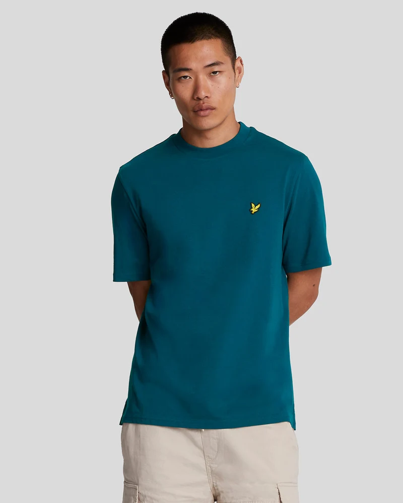 Lyle & Scott Herren-T-Shirt aus Baumwolle mit Rundhalsausschnitt | Apres Navy