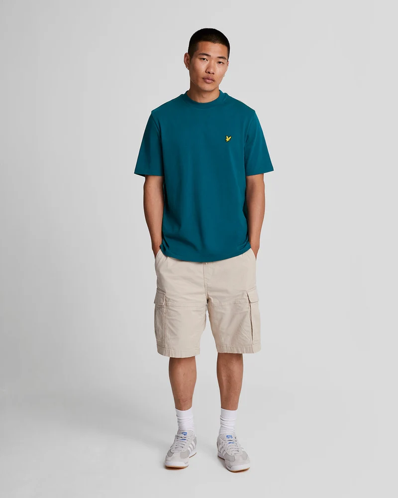 Lyle & Scott Herren-T-Shirt aus Baumwolle mit Rundhalsausschnitt | Apres Navy