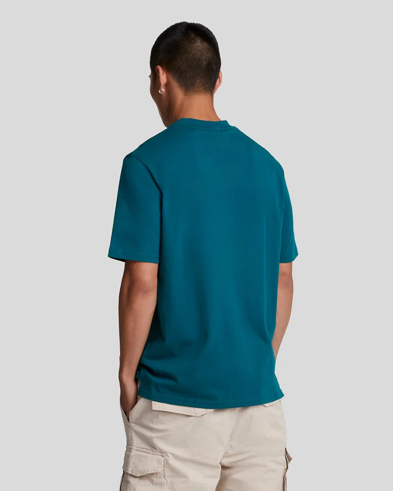 Lyle & Scott Herren-T-Shirt aus Baumwolle mit Rundhalsausschnitt | Apres Navy