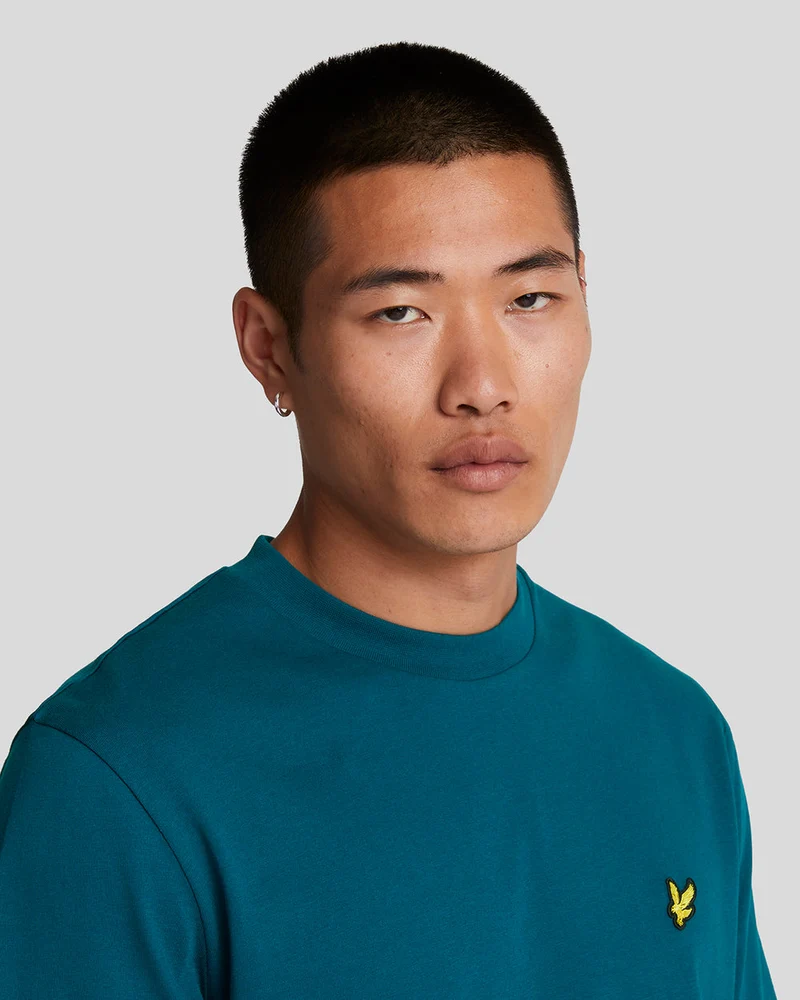 Lyle & Scott Herren-T-Shirt aus Baumwolle mit Rundhalsausschnitt | Apres Navy