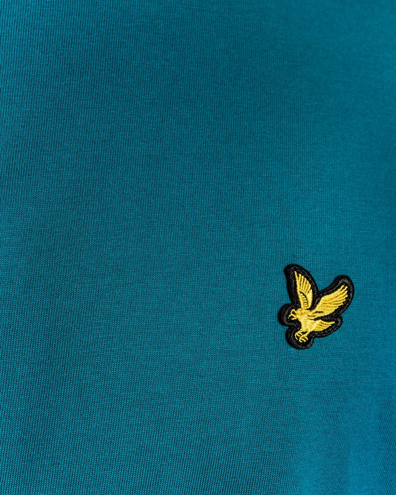 Lyle & Scott Herren-T-Shirt aus Baumwolle mit Rundhalsausschnitt | Lagune