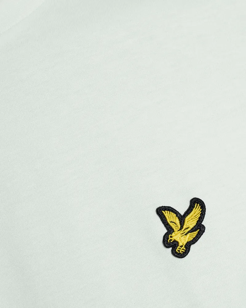 Lyle & Scott Herren-T-Shirt aus Baumwolle mit Rundhalsausschnitt | Blaues Eis