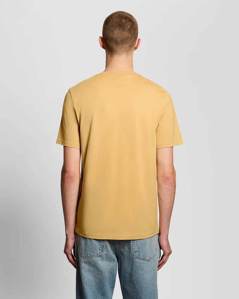 Lyle & Scott Herren-T-Shirt aus Baumwolle mit Rundhalsausschnitt | Wabenmuster