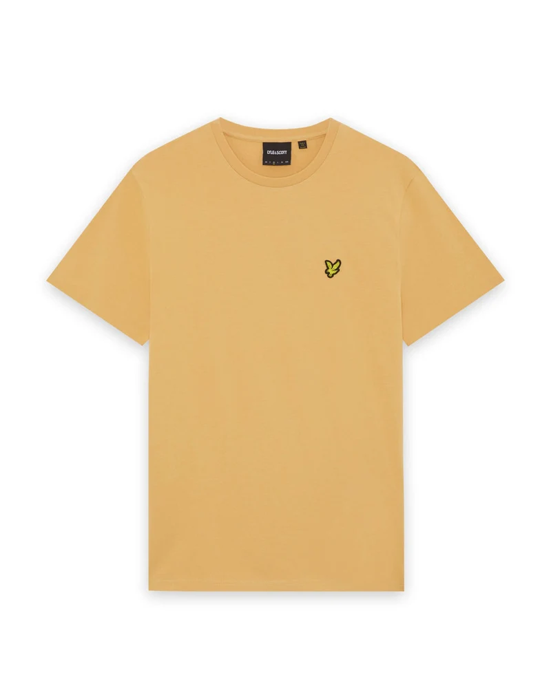 Lyle & Scott Herren-T-Shirt aus Baumwolle mit Rundhalsausschnitt | Wabenmuster