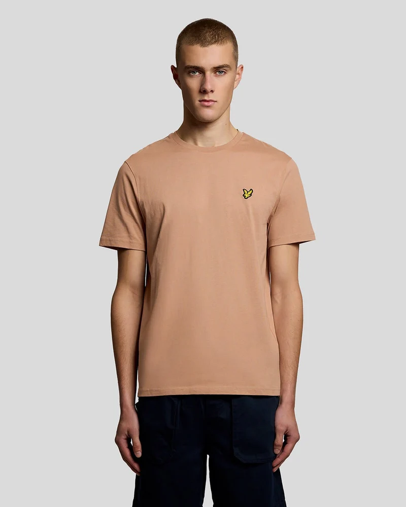 Lyle & Scott Herren-T-Shirt aus Baumwolle mit Rundhalsausschnitt | Gerste