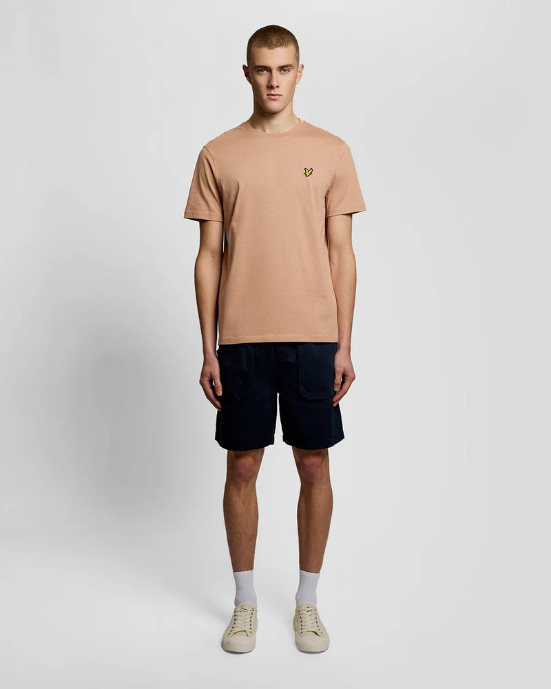 Lyle & Scott Herren-T-Shirt aus Baumwolle mit Rundhalsausschnitt | Gerste
