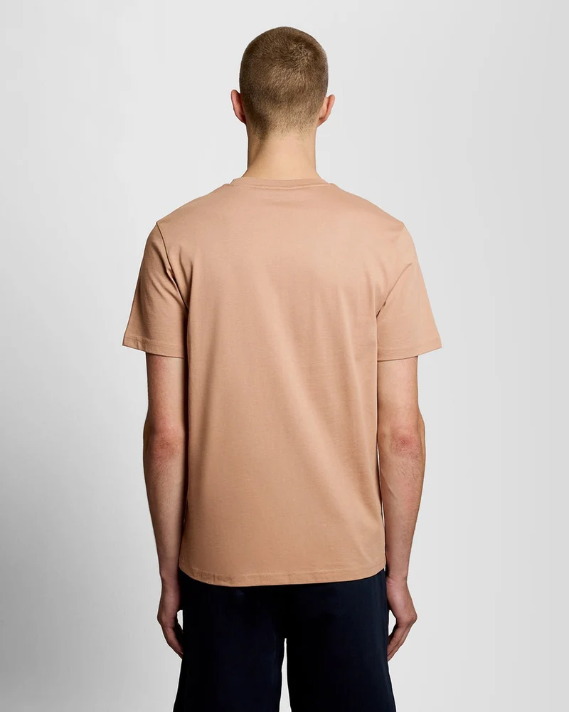 Lyle & Scott Herren-T-Shirt aus Baumwolle mit Rundhalsausschnitt | Gerste