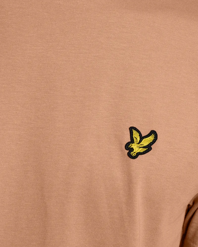 Lyle & Scott Herren-T-Shirt aus Baumwolle mit Rundhalsausschnitt | Gerste