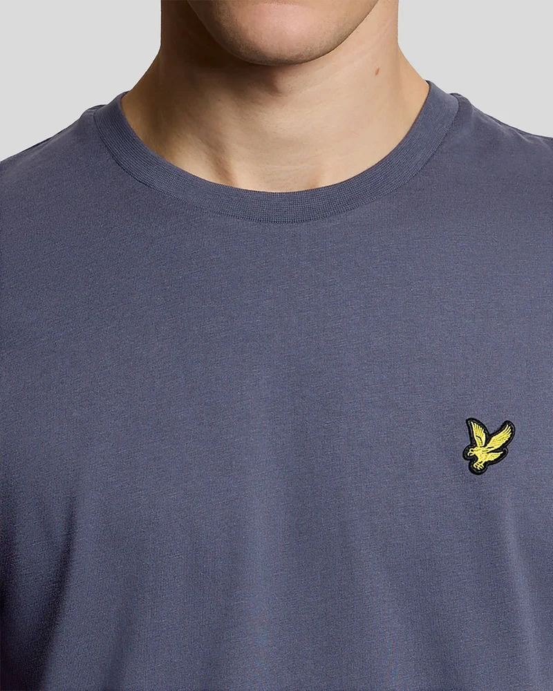 Lyle & Scott Herren-T-Shirt aus Baumwolle mit Rundhalsausschnitt | Greystone