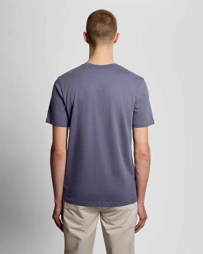 Lyle & Scott Herren-T-Shirt aus Baumwolle mit Rundhalsausschnitt | Greystone