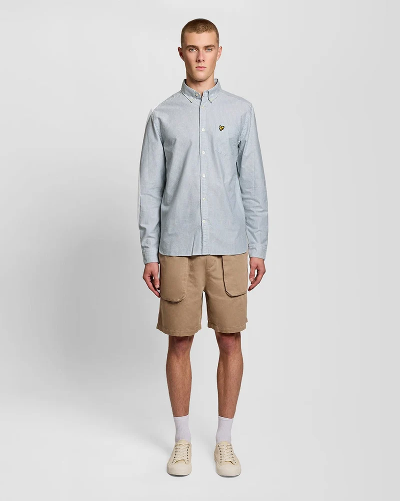 Lyle & Scott Herren-Oxfordhemd aus Baumwolle mit Streifen | Everglade