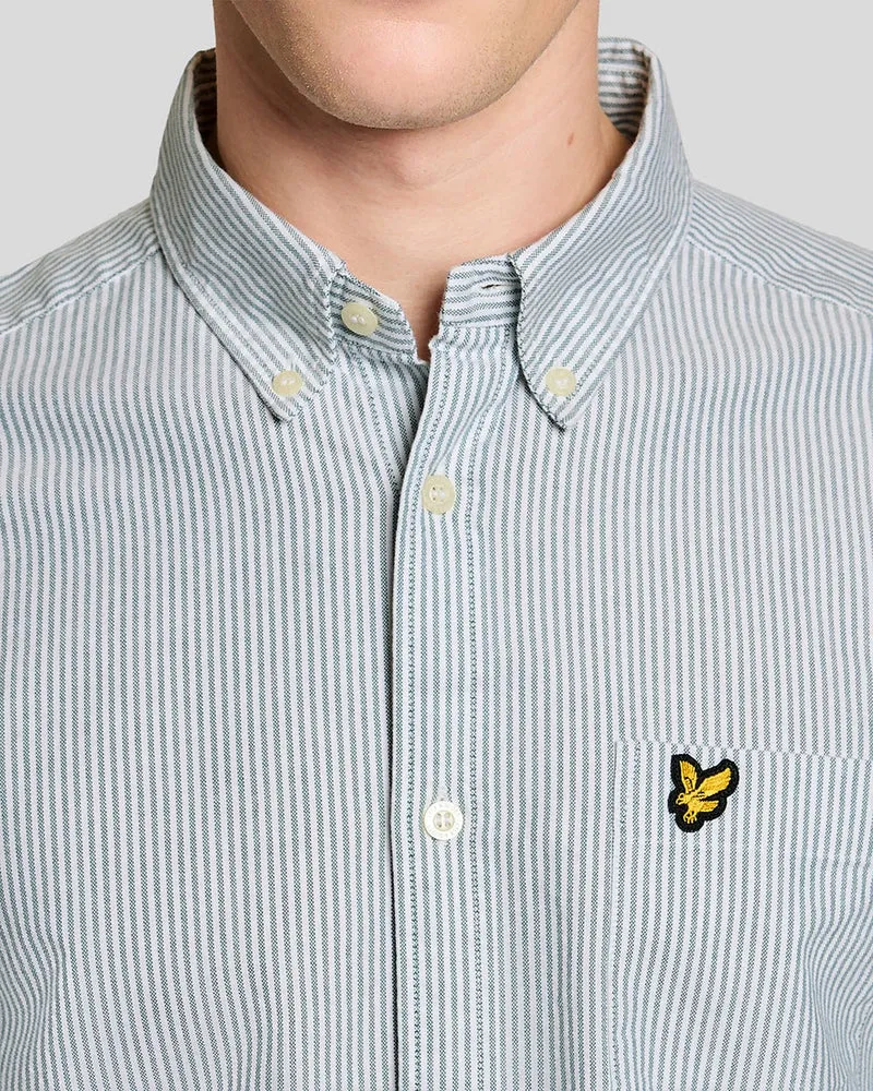 Lyle & Scott Herren-Oxfordhemd aus Baumwolle mit Streifen | Everglade