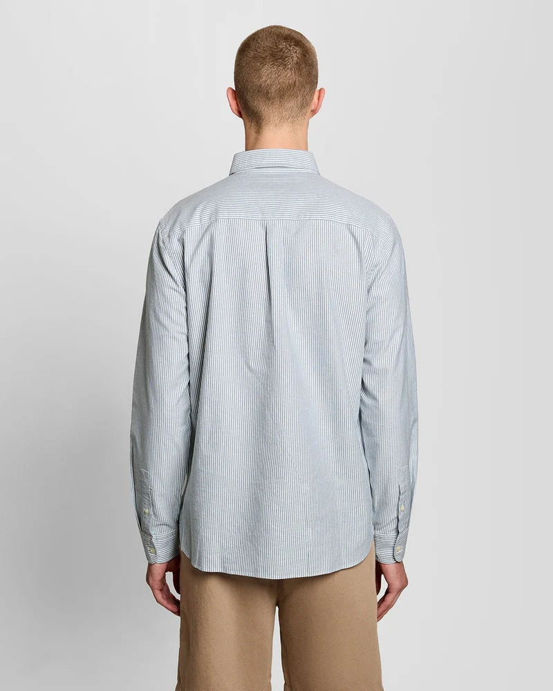 Lyle & Scott Herren-Oxfordhemd aus Baumwolle mit Streifen | Everglade