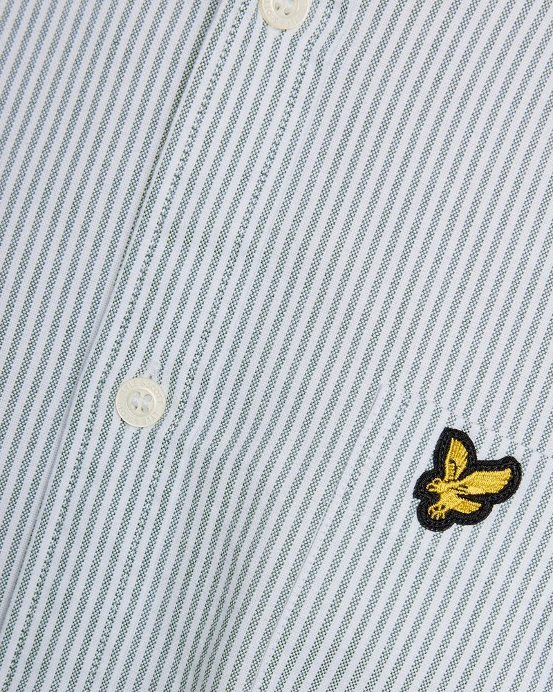 Lyle & Scott Herren-Oxfordhemd aus Baumwolle mit Streifen | Everglade