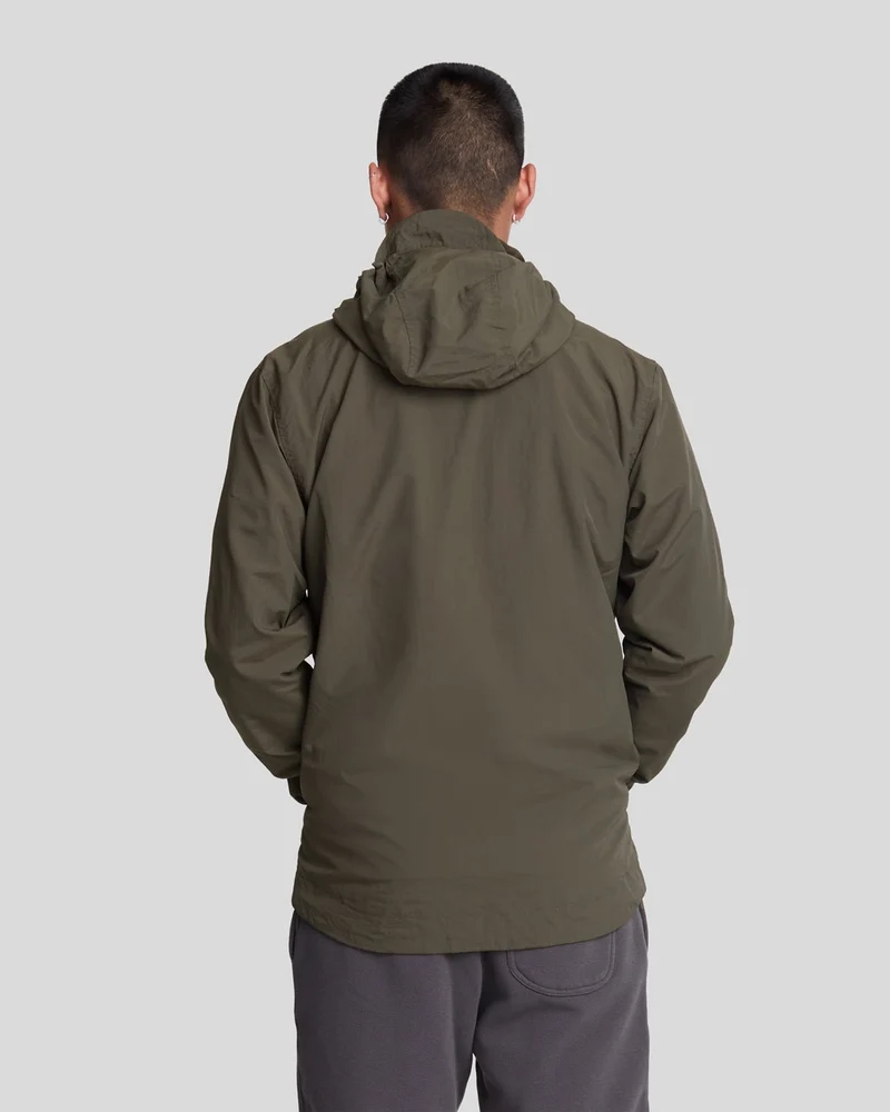 Lyle & Scott Herren-Kapuzenjacke, wasserabweisend | Olivgrün