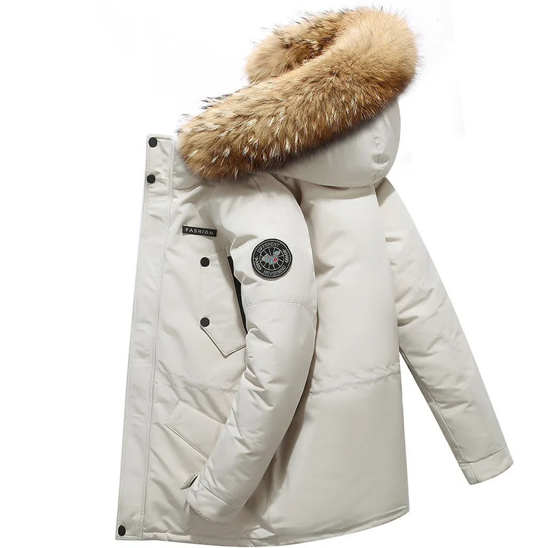 Julio - Halblange Winterjacke mit Kapuze