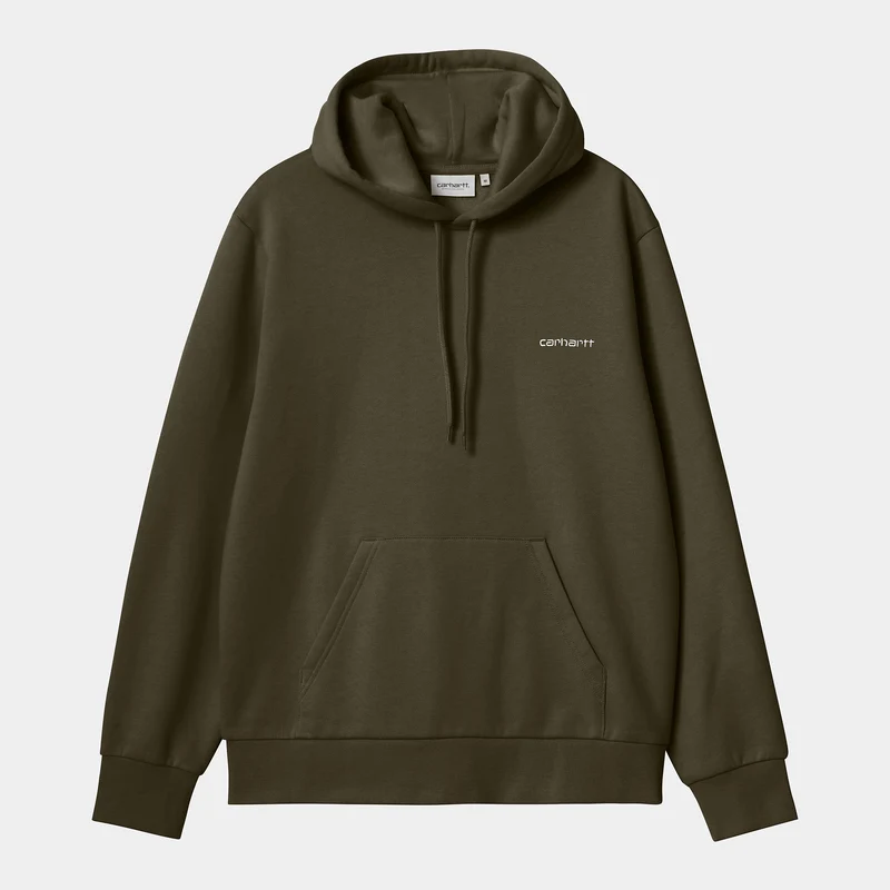 Carhartt WIP Kapuzenpullover mit aufgesticktem Schriftzug für Herren - Zypresse