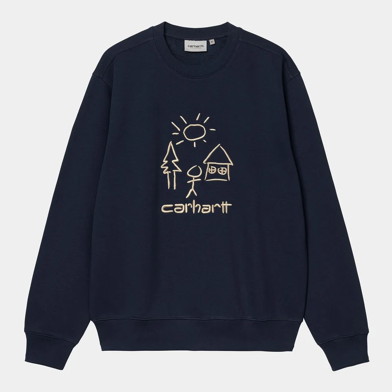 Carhartt WIP Herren Masterpiece Sweatshirt | Luftwaffenblau