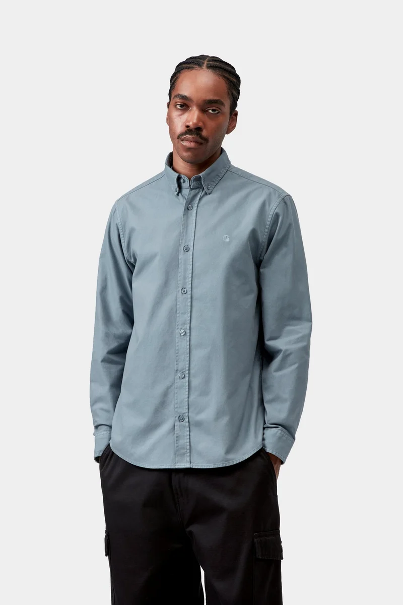 Carhartt WIP Bolton Herrenhemd | Samtblau