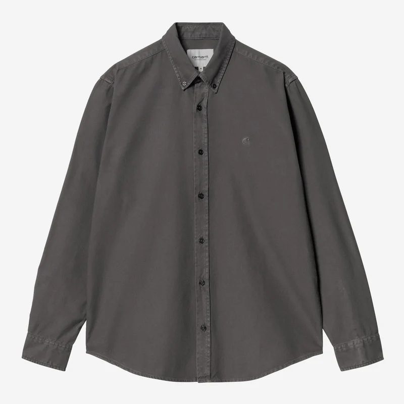Carhartt WIP Bolton Herrenhemd | Graphit