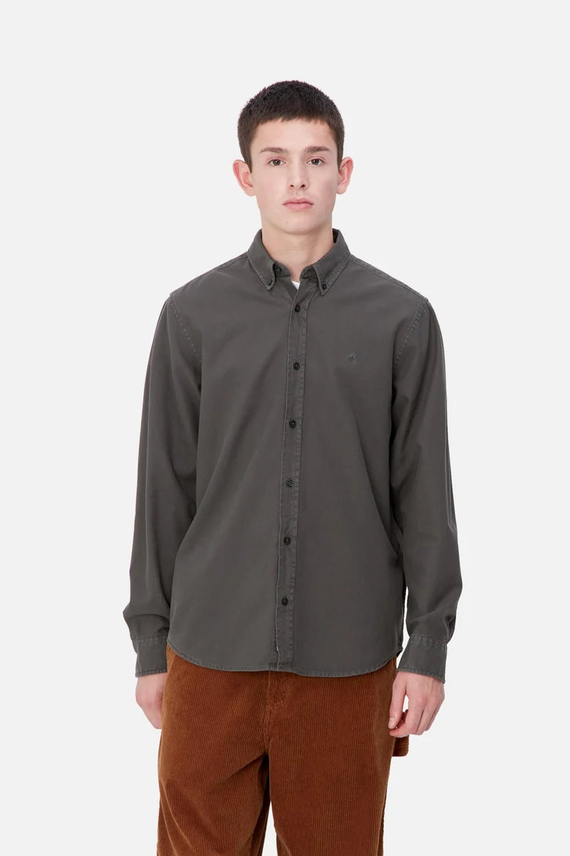Carhartt WIP Bolton Herrenhemd | Graphit