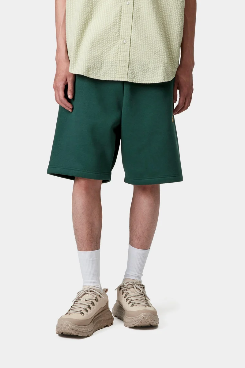 Carhartt WIP Chase Herren-Sweatshorts | Dunkelbraun