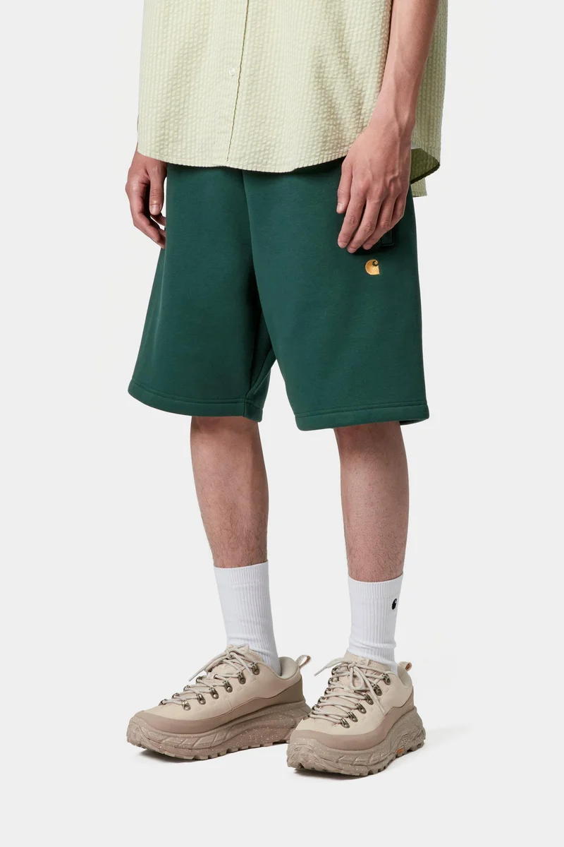 Carhartt WIP Chase Herren-Sweatshorts | Dunkelbraun