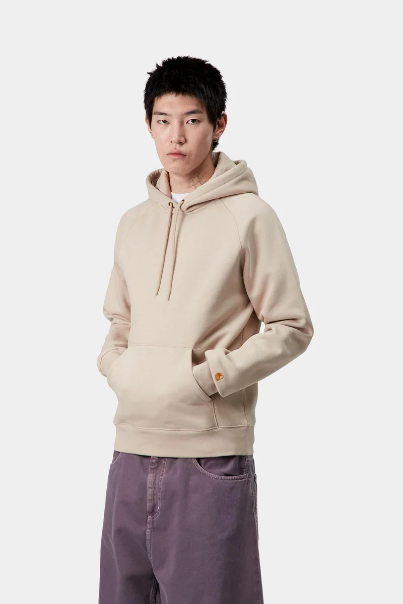 Carhartt WIP Herren Chase Kapuzenpullover | Fleur De Sel