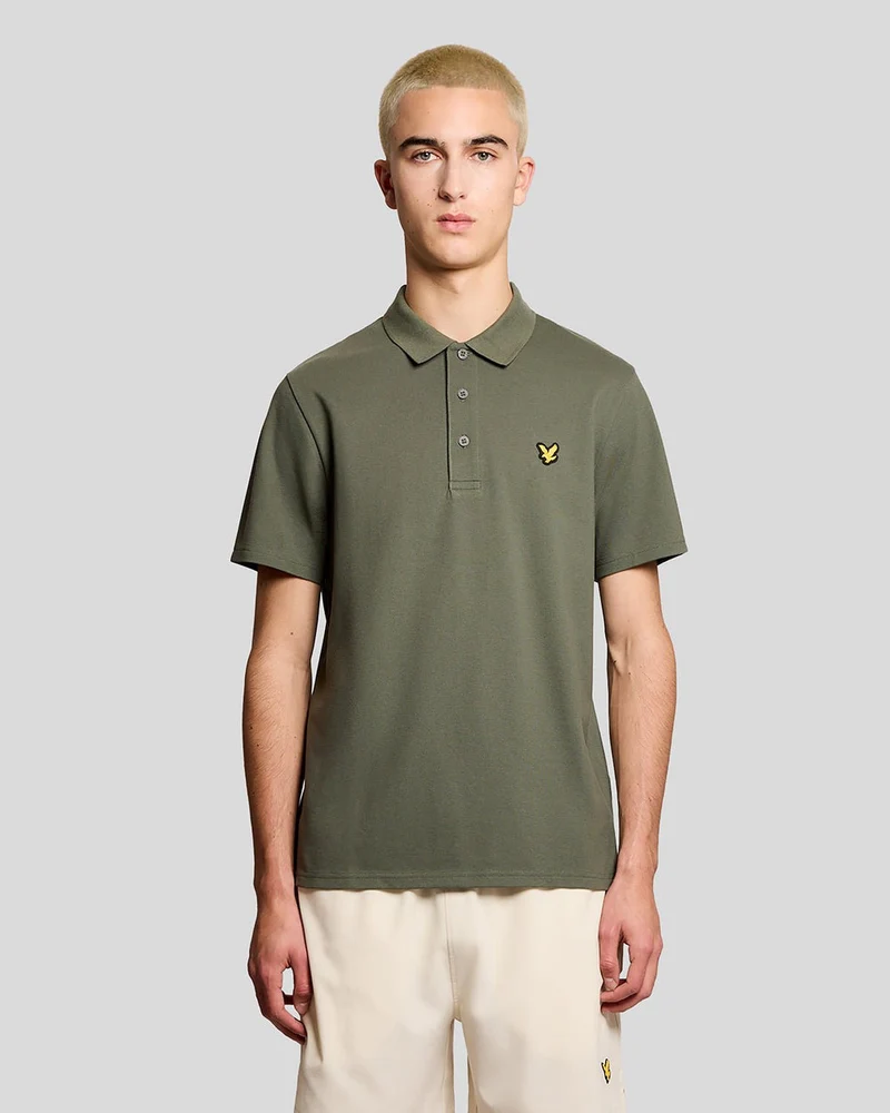 Lyle & Scott Herren-Sportpoloshirt | Kaktusgrün