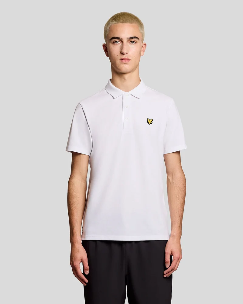 Lyle & Scott Herren-Sportpoloshirt | Weiß