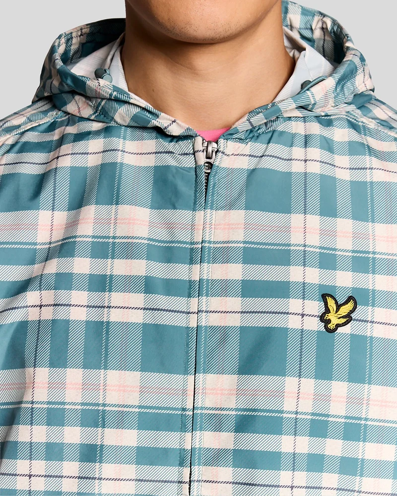 Lyle & Scott Leichte Herren-Kapuzenjacke mit Tartanmuster | Everglades