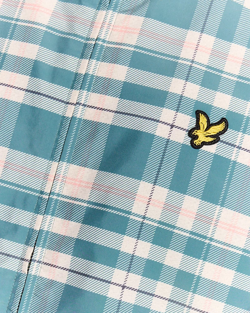 Lyle & Scott Leichte Herren-Kapuzenjacke mit Tartanmuster | Everglades