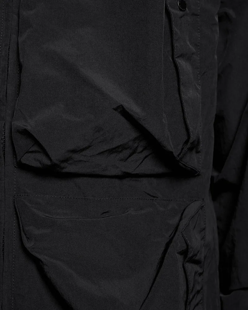Lyle & Scott Leichte Herrenweste aus Ripstop-Gewebe | Tiefschwarz