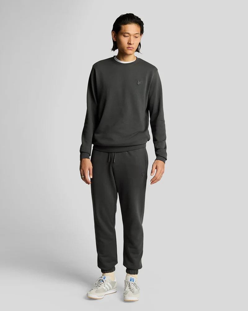 Lyle & Scott Slim-Fit-Jogginghose aus superfeiner Baumwolle für Herren | Gunmetal