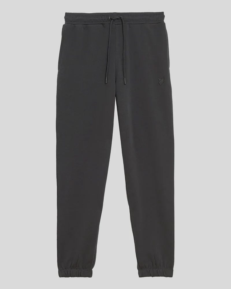 Lyle & Scott Slim-Fit-Jogginghose aus superfeiner Baumwolle für Herren | Gunmetal
