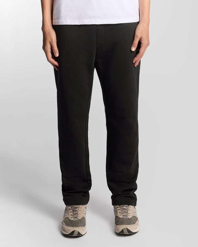 Lyle & Scott Herren-Jogginghose aus Baumwolle mit geradem Bein | Tiefschwarz