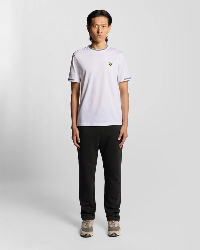 Lyle & Scott Herren-Jogginghose aus Baumwolle mit geradem Bein | Tiefschwarz