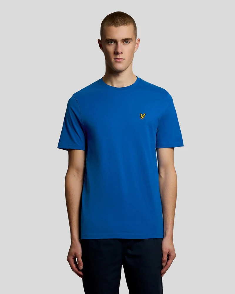 Lyle & Scott Herren-T-Shirt aus Baumwolle mit Rundhalsausschnitt | Hellblau