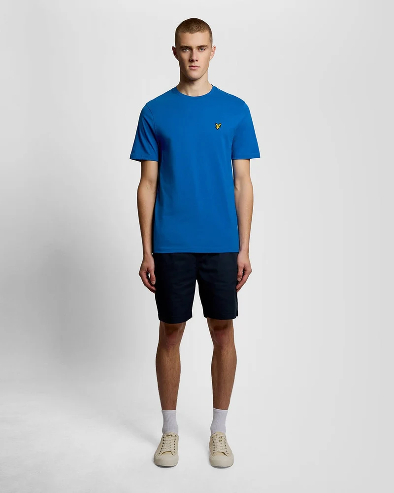 Lyle & Scott Herren-T-Shirt aus Baumwolle mit Rundhalsausschnitt | Hellblau
